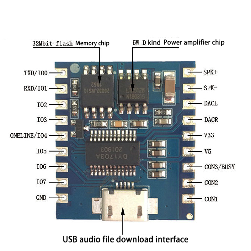 MP3 Player Module Voice Module - Devkitc review and price