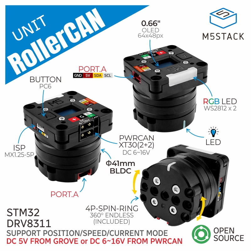 Official M5Stack RollerCAN Bru - M5Stack review and price